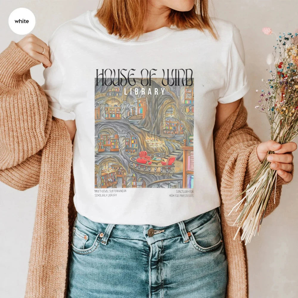 House of Wind Library Tee ACOTAR ACOSF