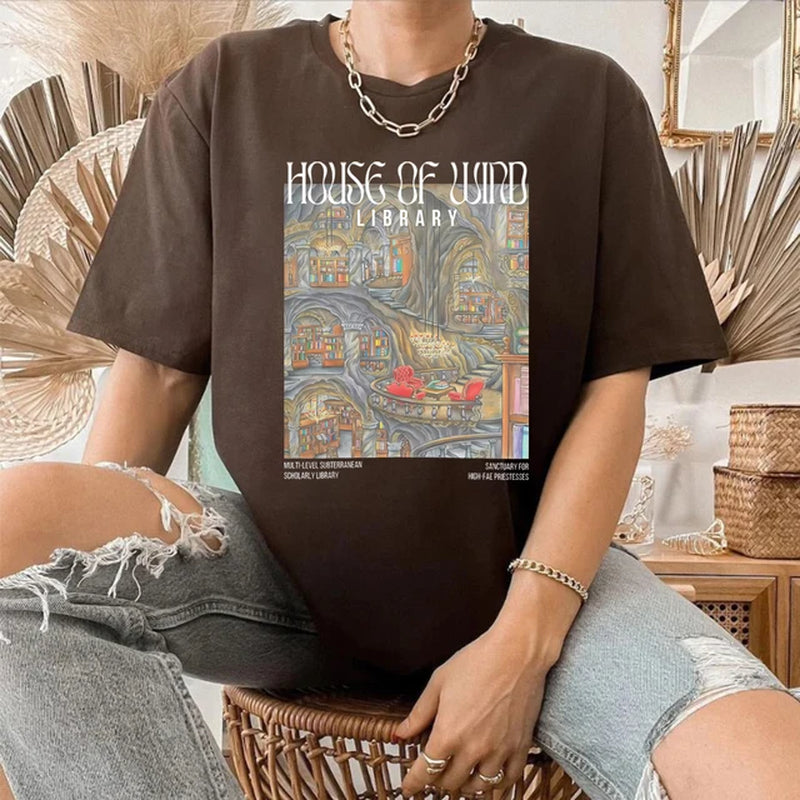 House of Wind Library Tee ACOTAR ACOSF