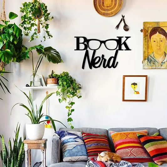 Glasses Book Nerd | Home Metal Wall Art Steel Decor