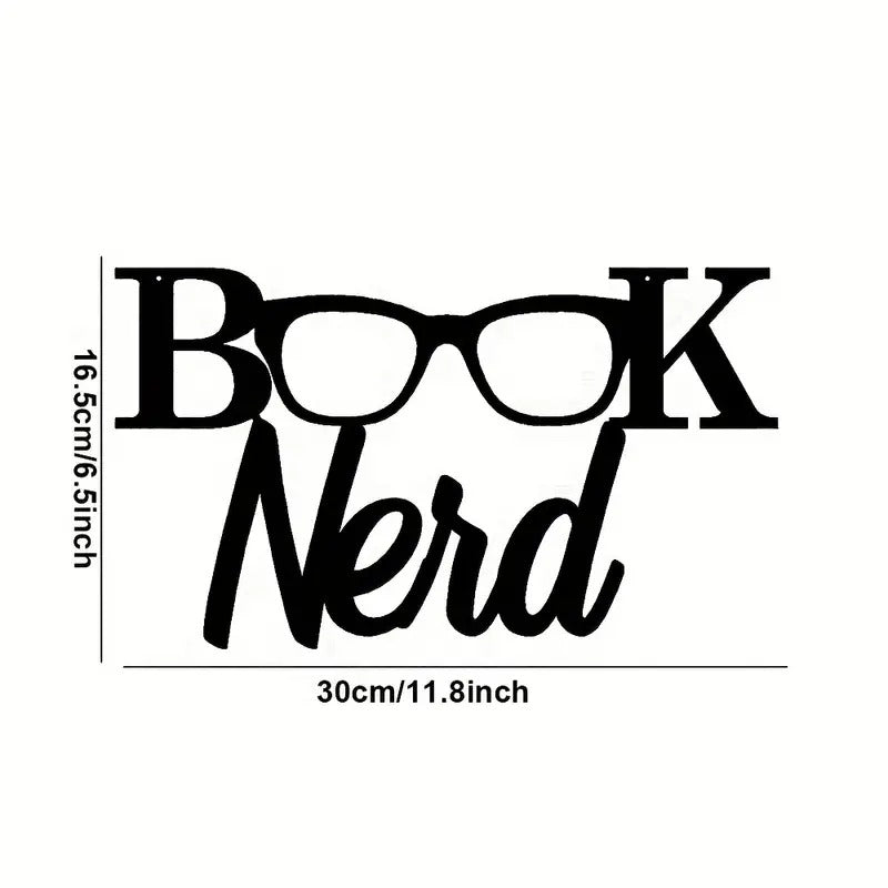 Glasses Book Nerd | Home Metal Wall Art Steel Decor