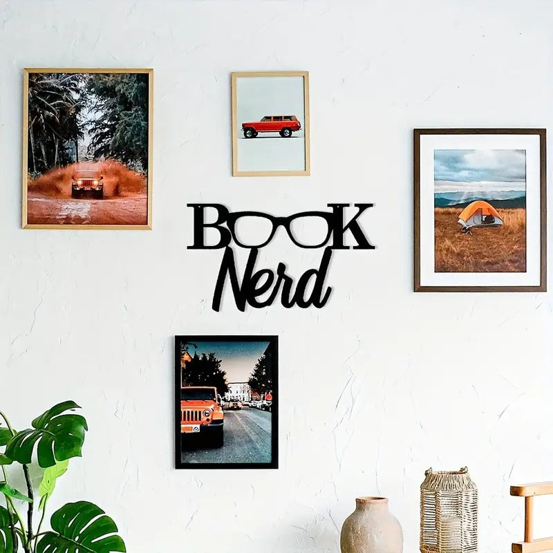 Glasses Book Nerd | Home Metal Wall Art Steel Decor