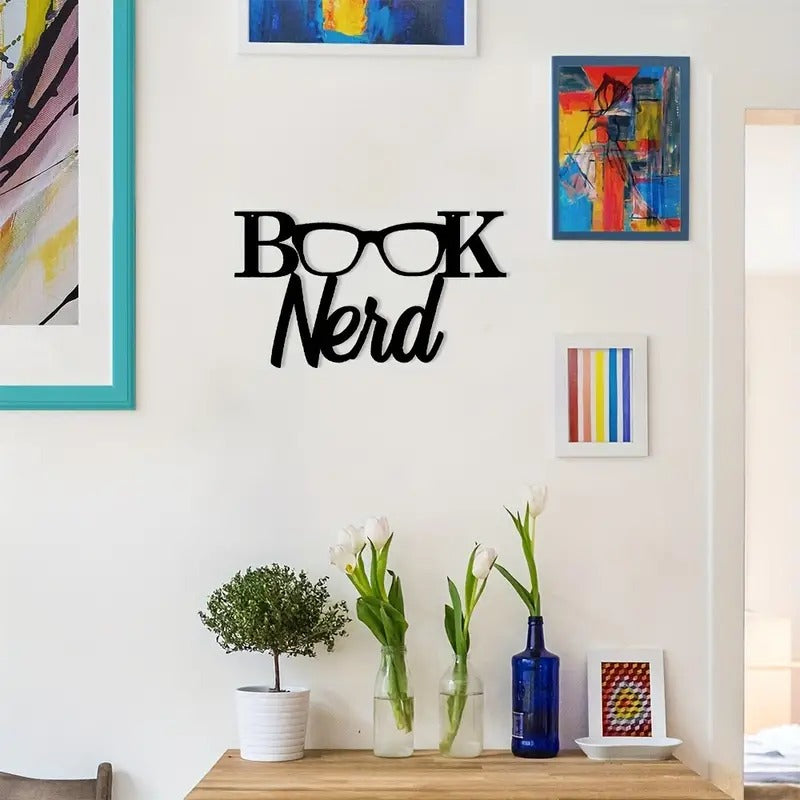 Glasses Book Nerd | Home Metal Wall Art Steel Decor