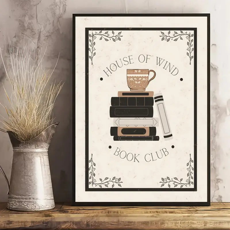 House Of Wind Book Club Canvas Print Poster