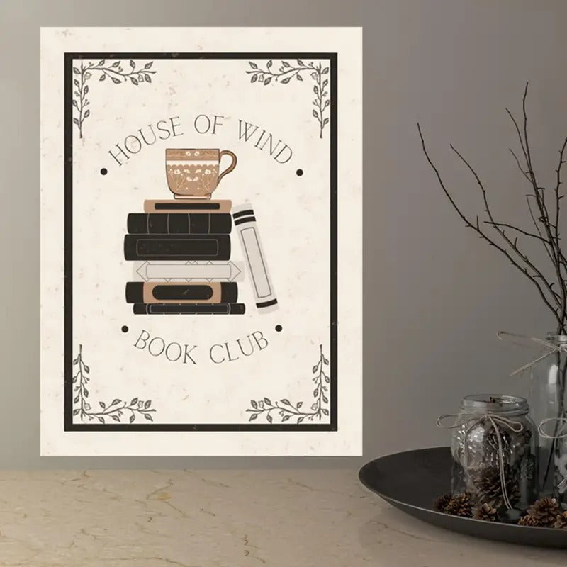 House Of Wind Book Club Canvas Print Poster