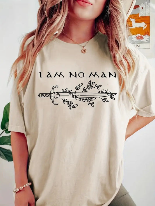 LOTR I Am No Man Quote Short Sleeve T-Shirt