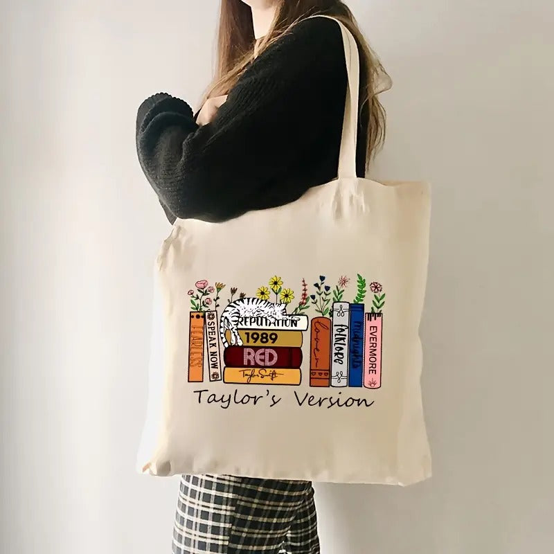 Taylor's Version Album Book Canvas Tote Bag