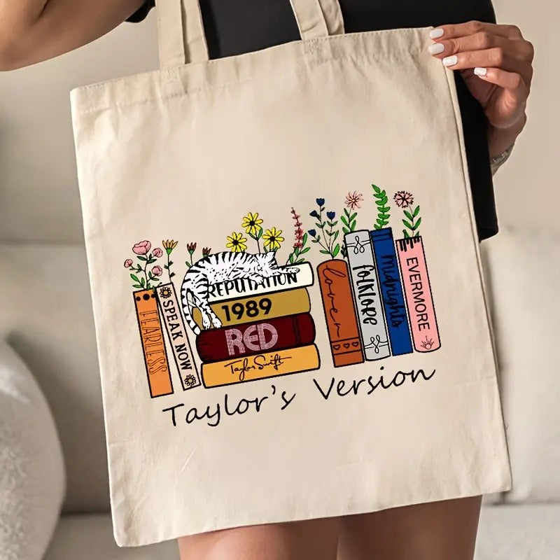 Taylor's Version Album Book Canvas Tote Bag