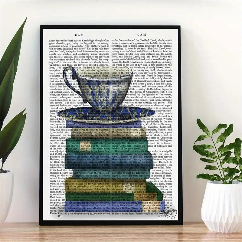 Teacup And Books Canvas Print Poster