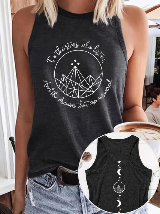 ACOTAR Velaris To The Stars That Listen and The Dreams That Are Answered Sleeveless Tank Top