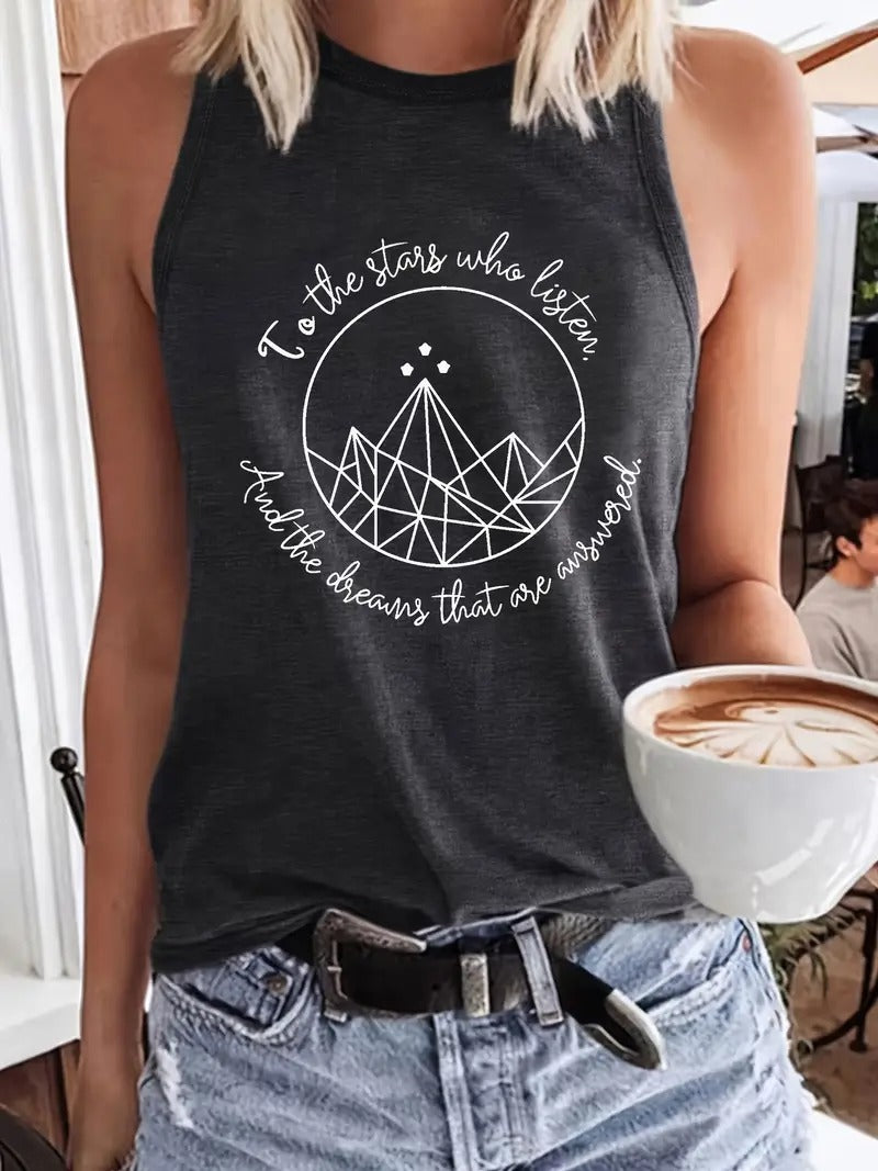 ACOTAR Velaris To The Stars That Listen and The Dreams That Are Answered Sleeveless Tank Top