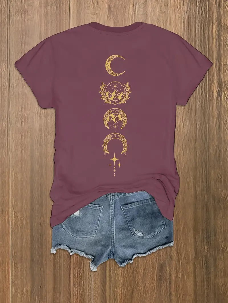 ACOTAR Valeris City of Starlight Print Crew Neck T-Shirt