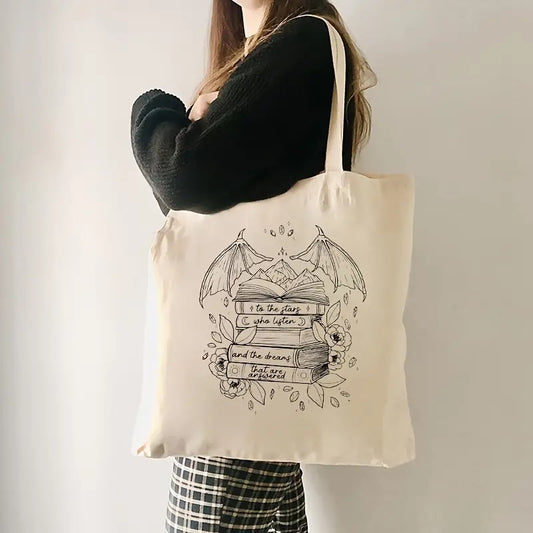 ACOTAR Valeris Wings Canvas Tote Bag