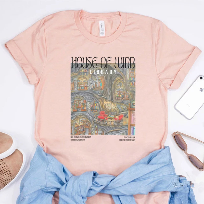 House of Wind Library Tee ACOTAR ACOSF