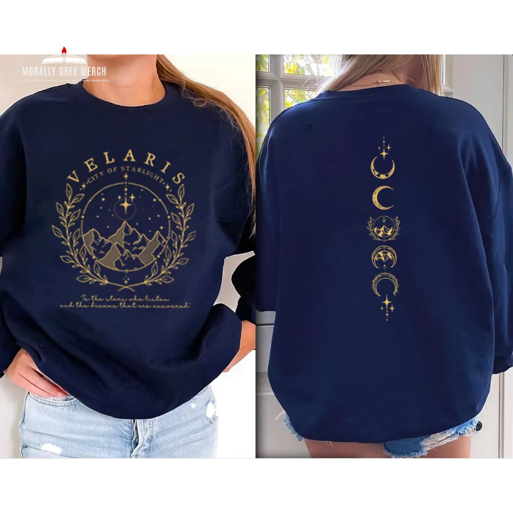 Velaris Sweatshirt Velaris City of Starlight Shirt the Night Court Shirts SJM Merch ACOTAR Hoodie Unisex Long Sleeve Sweatshirts