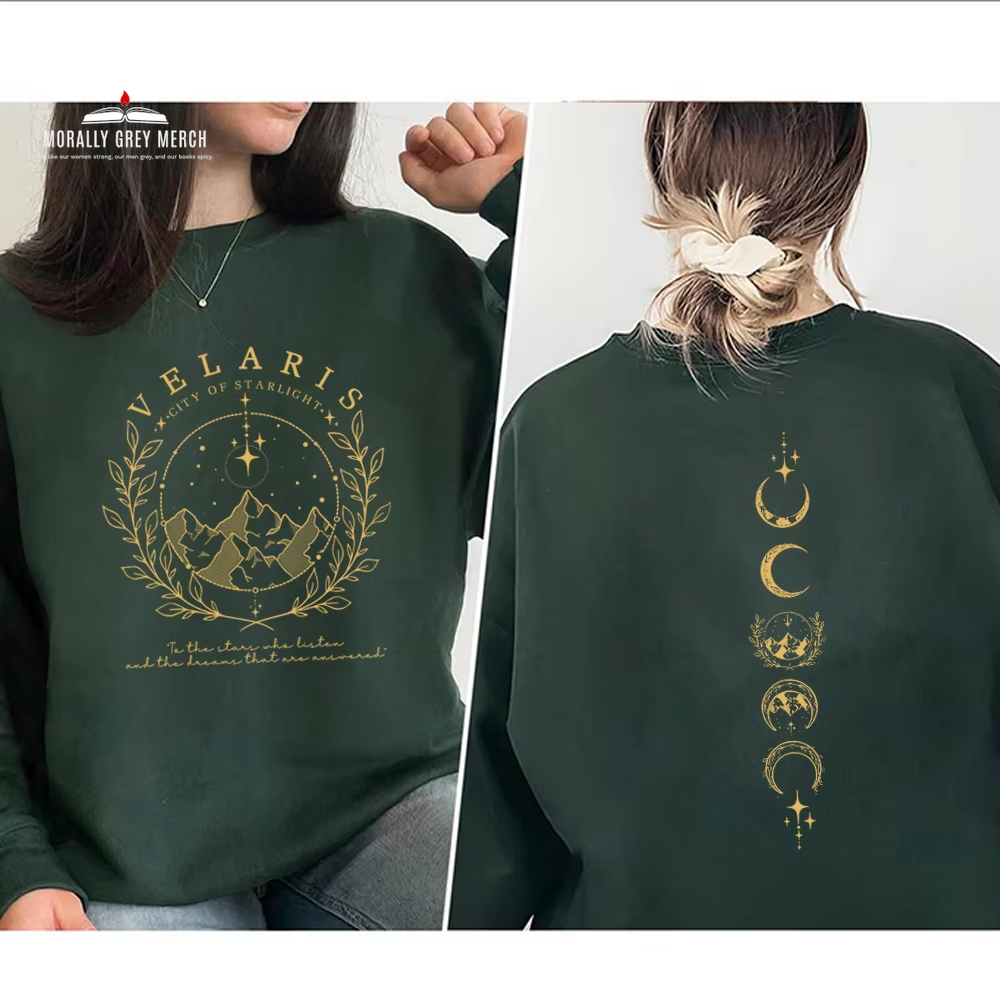 Velaris Sweatshirt Velaris City of Starlight Shirt the Night Court Shirts SJM Merch ACOTAR Hoodie Unisex Long Sleeve Sweatshirts