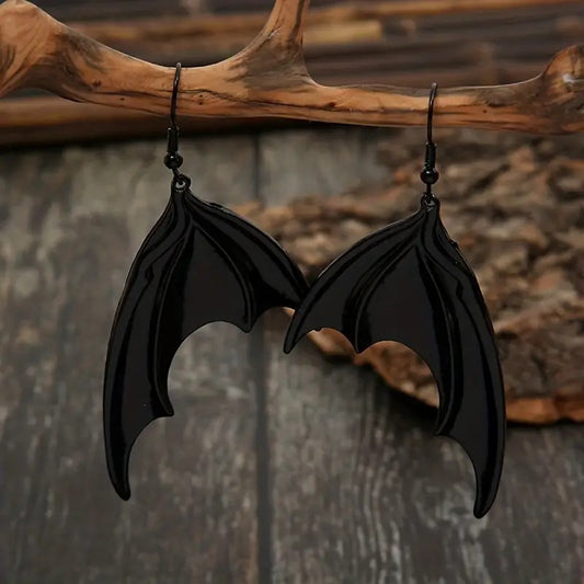 ACOTAR Bat Wings Design Dangle Earrings  Alloy Silver Plated Material