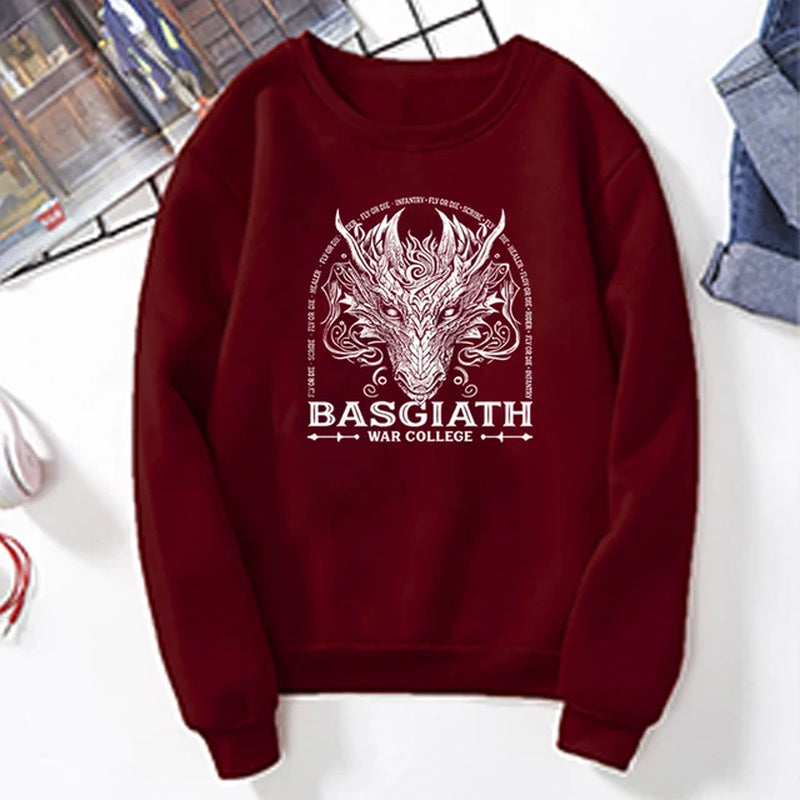 Fourth Wing Sweatshirt Dragon Rider Hoodie Xaden Riorson Romantasy Fantasy Bookish Pullover Dragon Rider Merch Booker Lover Tops