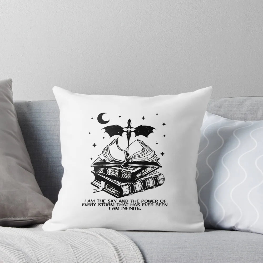 Fourth Wing , Dragon Rider , Rebecca Yarros , Violet Sorrengail, Xaden Riorson, Roman Throw Pillow Cushions Cover