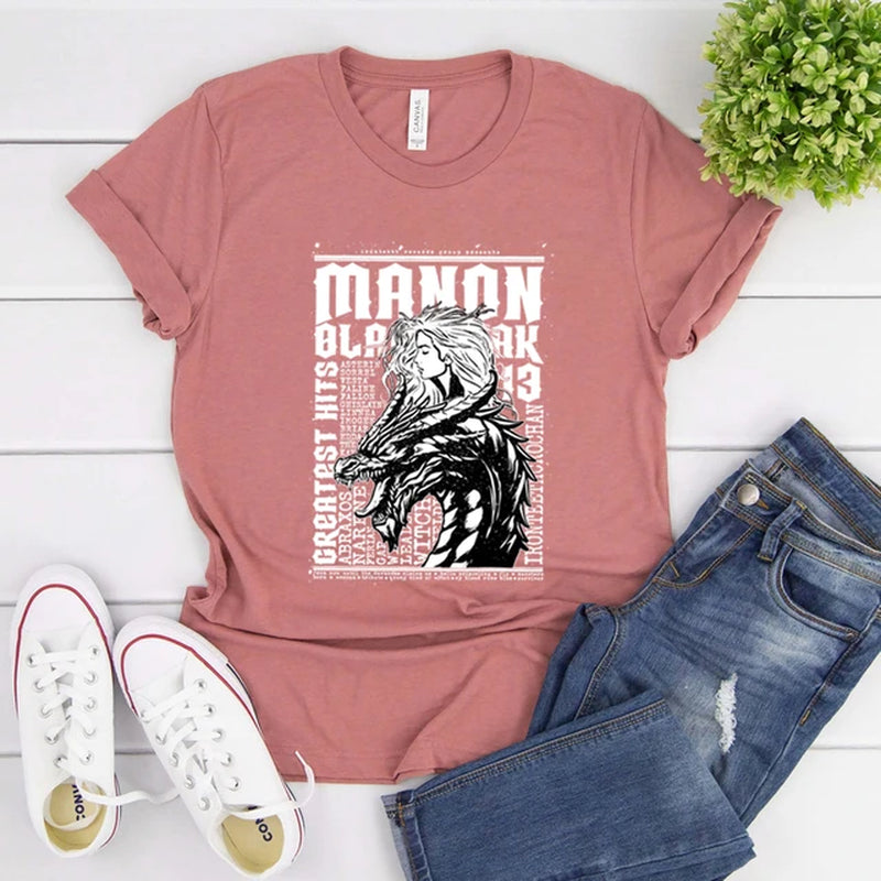 Manon Blackbeak Greatest Hits Band Festival Tee 