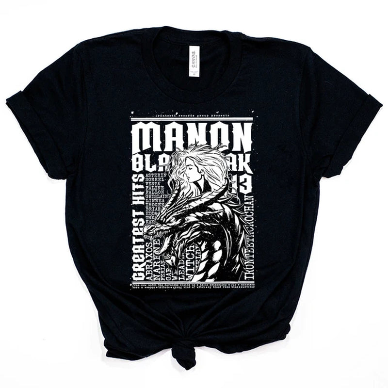 Manon Blackbeak Greatest Hits Band Festival Tee 