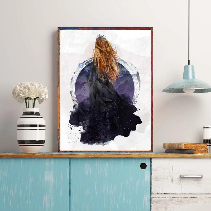 Feyre Canvas Watercolor Painting