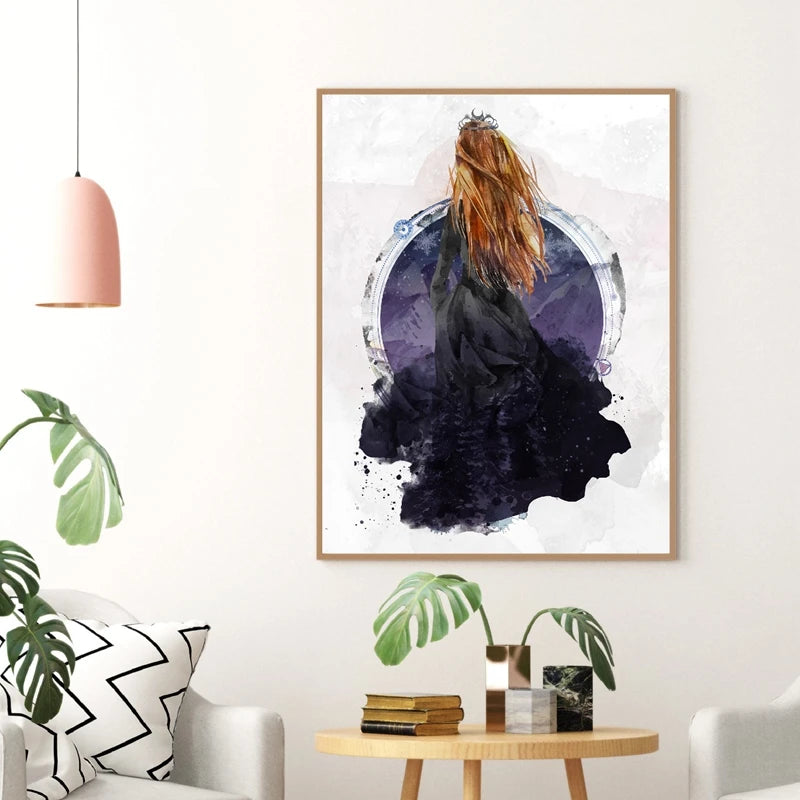 Feyre Canvas Watercolor Painting