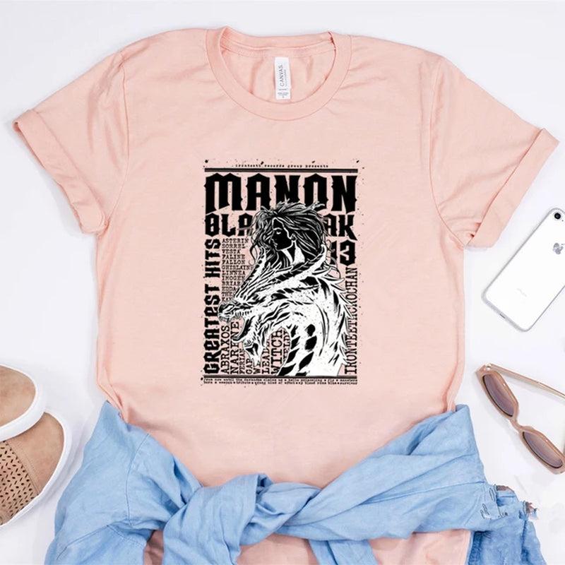 Manon Blackbeak Greatest Hits Band Festival Tee 