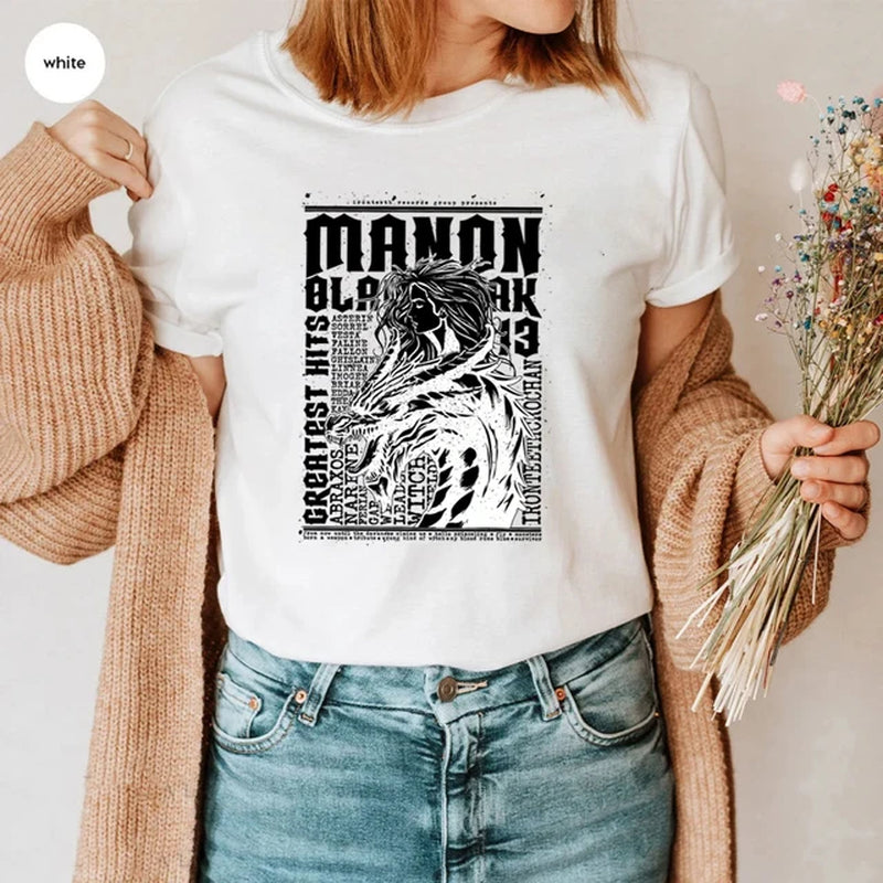 Manon Blackbeak Greatest Hits Band Festival Tee 