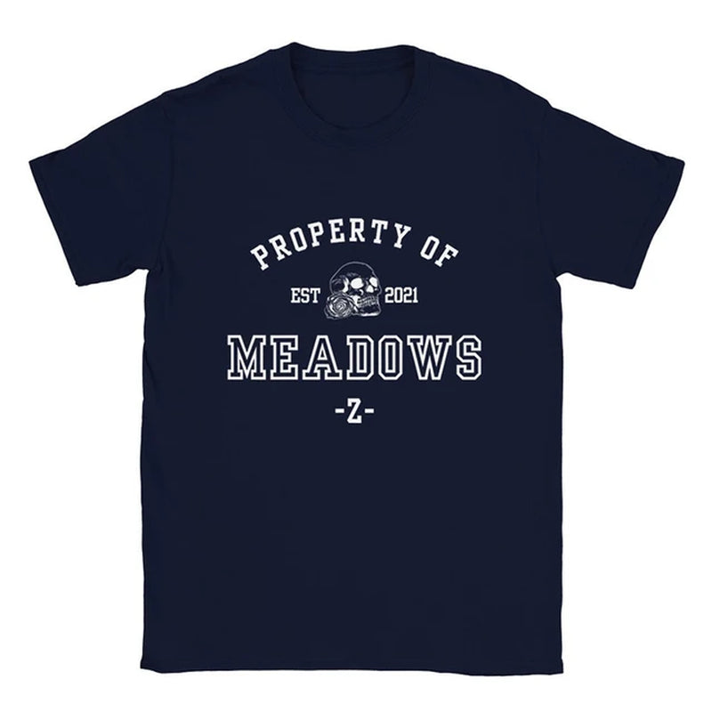 Property of Meadows Funny Women T Shirts Cotton O Neck Graphic Tee Goth Clothes Y2K Tops Haunting Adeline Inspired T-Shirts