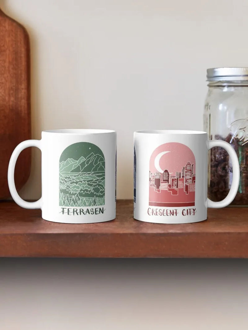 Terrasen, Velaris, and Crescent City Coffee Mug