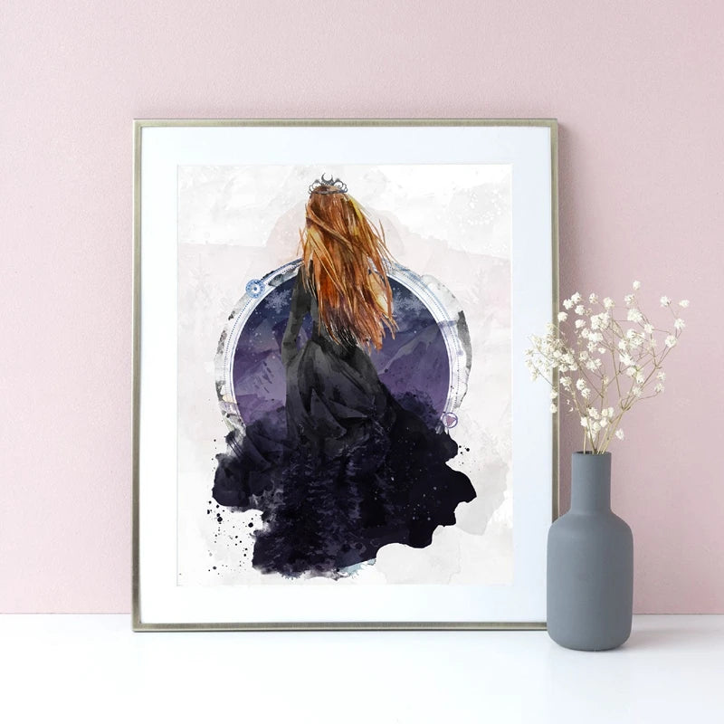 Feyre Canvas Watercolor Painting